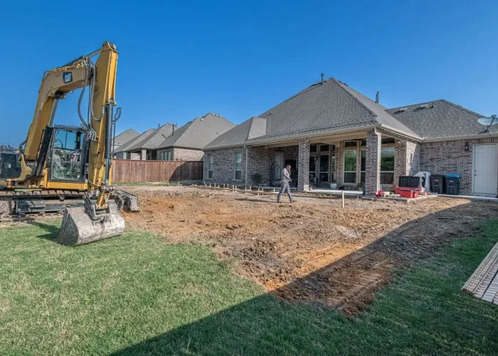 Worker moving on after the customer agreed the Cost to Build a Pool in Arizona